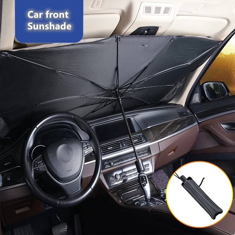 Tech Car Accessories - مظلة متعددة الوظائف للزجاج الأمامي للسيارة،